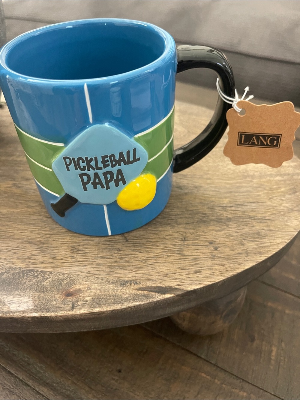 Lang 🏓’Pickleball Papa' Blue Ceramic Mug